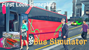 City Coach Bus Simulator - First Look Gameplay - Simulator Game (Android)