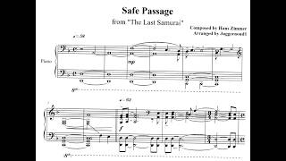 🎹Hans ZIMMER✨THE LAST SAMOURAÏ (Safe Passage) - Piano +🎼SHEET MUSIC