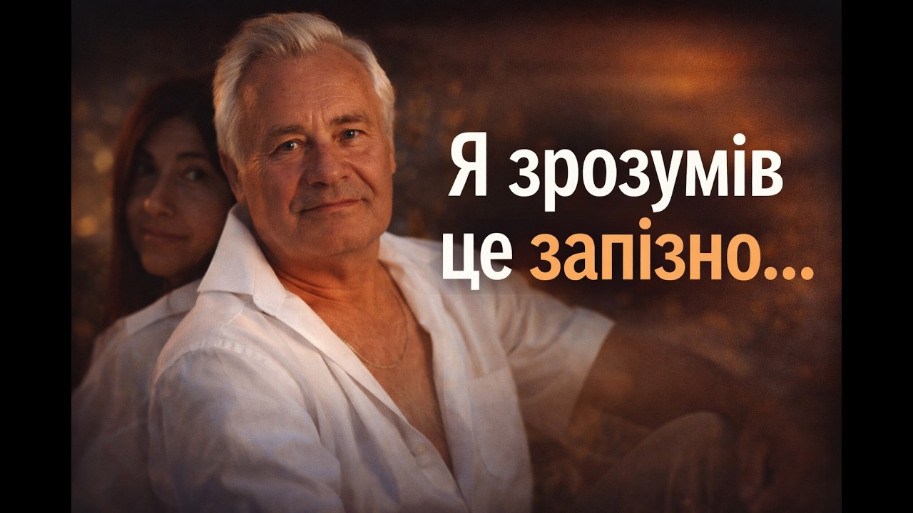 Я зрозумів це запізно… І було вже пізно щось змінювати