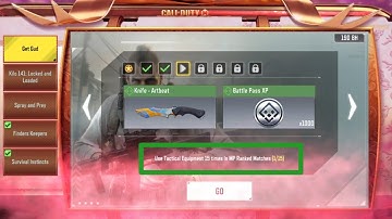 Use Tactical Equipment 15 times in MP Ranked Matches Cod mobile Seasonal Rewards