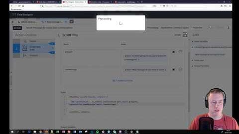 How to script a message to a connect conversation in ServiceNow