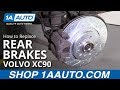 How to Replace Rear Brakes 03-14 Volvo XC90