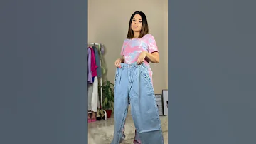 ازاى نلبس بنطلون جينز واسع 