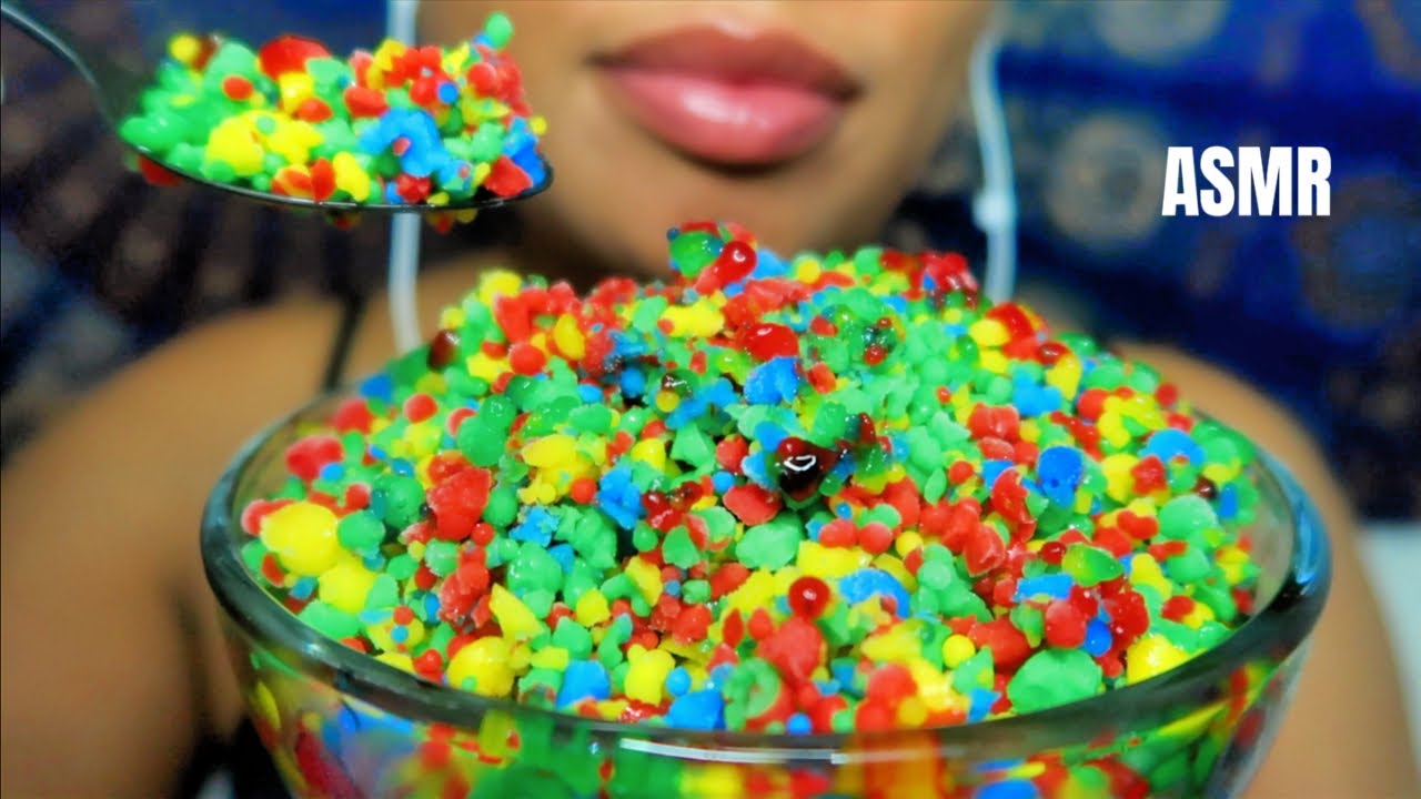 ASMR | Rainbow Ice Cream Dippin’ Dots 🌈 - YouTube