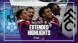 Coventry City vs. Fulham | Highlights Premier League | Jornada 8 | Telemundo Deportes