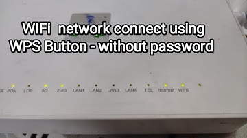 #WIFI_WPS_Button.  How to connect Wifi using WPS button  without password, #BSNL FIBER Internet