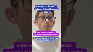 Oposiciones Enfermería SACYL : si sacas buena nota te puede cambiar la vida