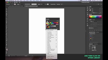 How to load pattern swatches in Illustrator