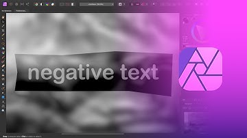 Negative Transparent Text Effect | Affinity Photo Tutorial
