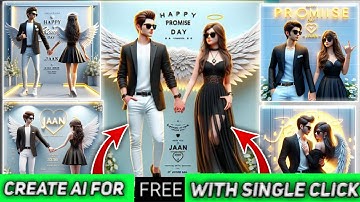How To Create Instagram Viral 3D Ai Promise Day Image | Promise Day Couple Bing image Tutorial 2024