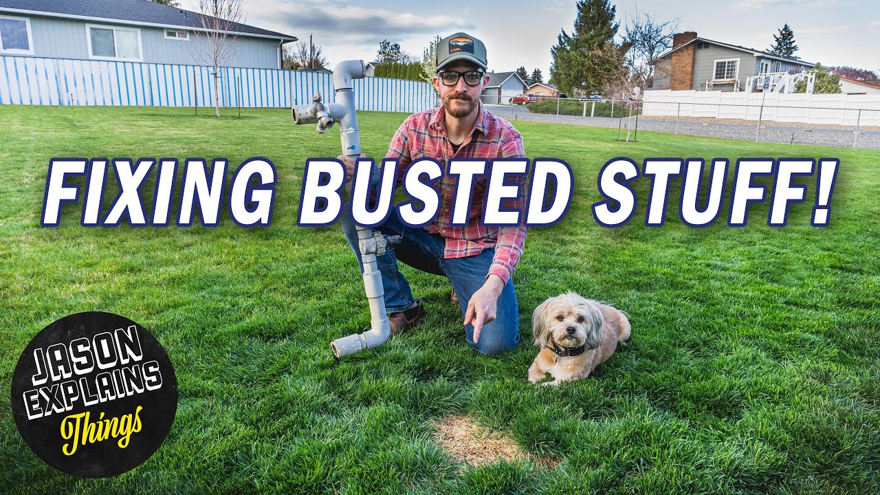 Spring Lawn Care Fix Dead Grass Spots Irrigation Leaks YouTube