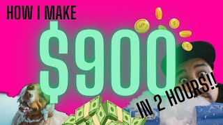 HOW I MAKE $900 IN 2 HOURS!! No coworker nor scam + #foamdaddy and #partymachines footage