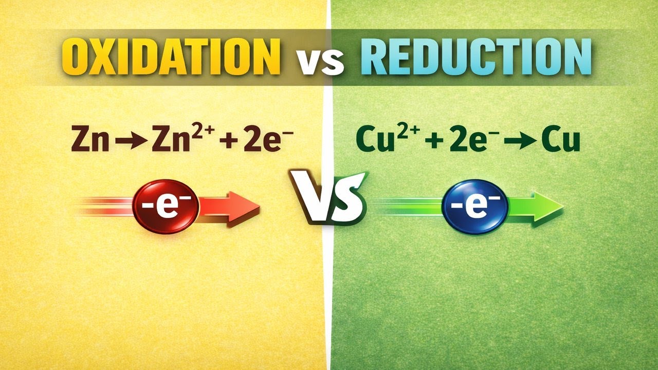 Oxidation and Reduction Explained Simply | Redox Reactions with ...