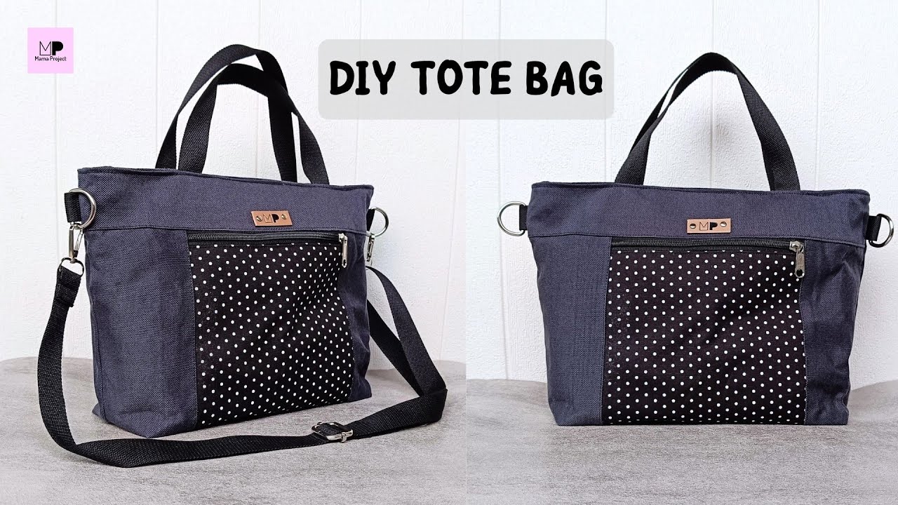 Как сшить сумку-шоппер с карманами на молнии | Сумка-шоппер своими руками