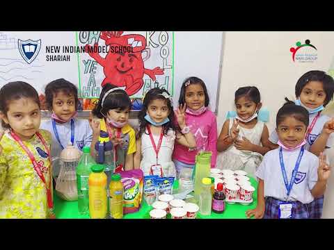 Kindergarteners chill out on cool aid day | nims sharjah