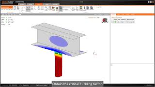 Buckling analysis of a simple steel connection (AISC)