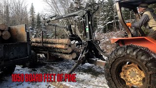 Logging in -20 Degree Wintery Cold Weather with a Zetor Tractor by Burnin Gas 1,805 views 4 months ago 13 minutes, 38 seconds