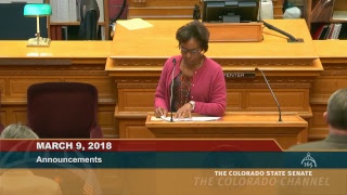 Colorado Senate 2018 Legislative Day 59