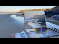 TIME-LAPSE oil painting PLEIN AIR Sunrise Cornwall