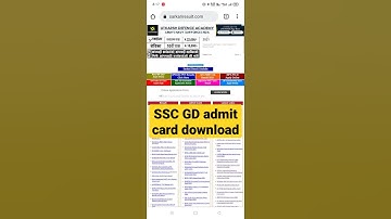 SSC GD constable admit card download| SSC GD constable exam date 2021#shorts#sscgd#jaantechnical