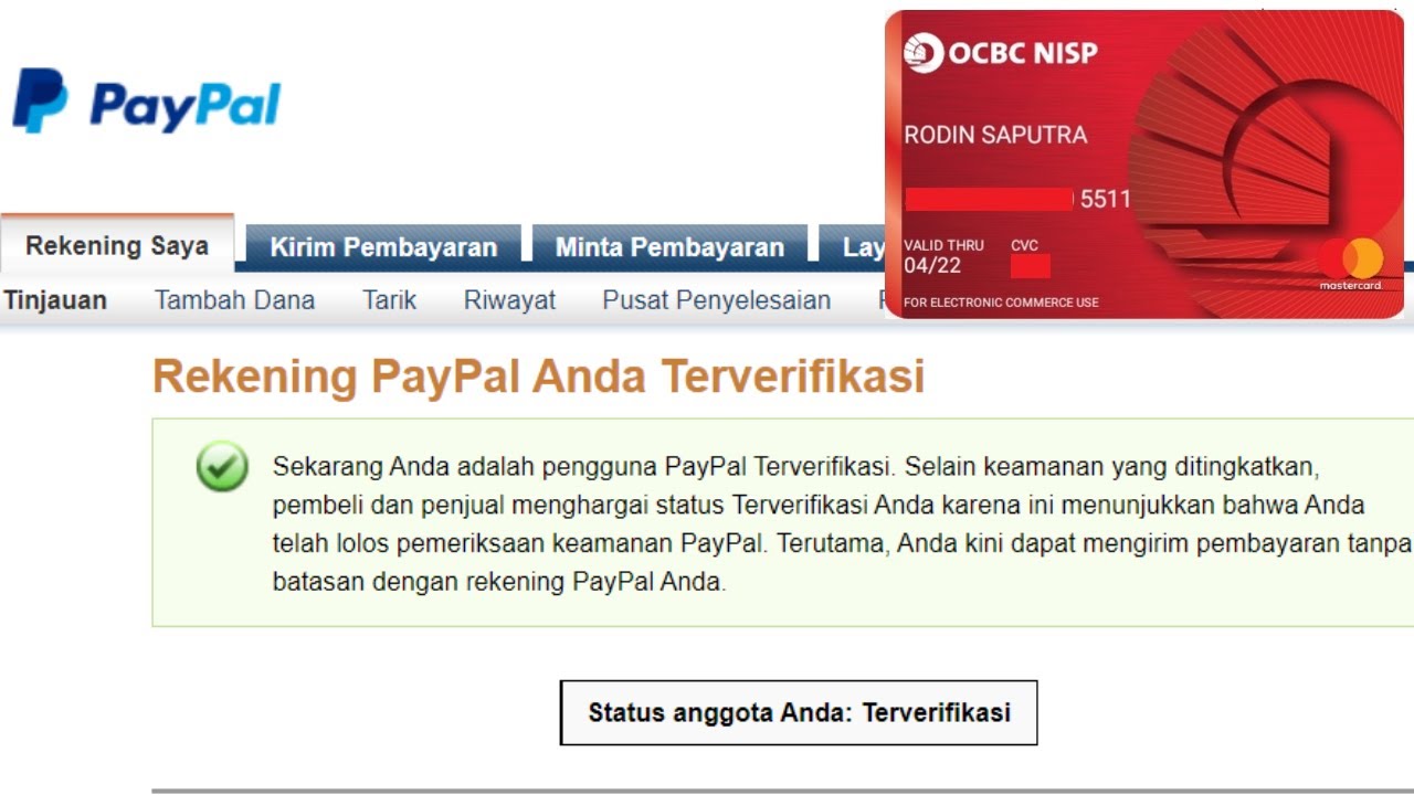 Cara Verifikasi Paypal Youtube