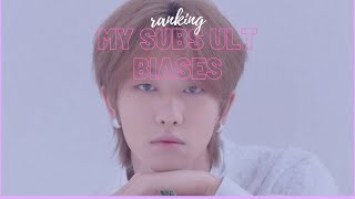 ranking my subs ult biases (80 special)
thank you to everyone who participated!!
disclaimer: if your bias is ranked lower, it does NOT mean that I dislike them.
intro song: woodz - different
extended intro: pink fantasy - shadow play
Copyright Disclaimer under Section 107 of the copyright act 1976, allowance is made for fair use for purposes such as criticism, comment, news reporting, scholarship, and research. Fair use is a use permitted by copyright statute that might otherwise be infringing. Non-profit, educational or personal use tips the balance in favour of fair use. ranking my subs ult biases (80 special)