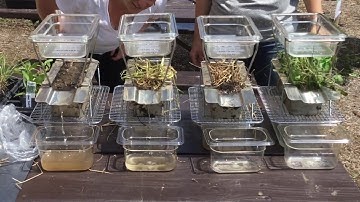 Rainfall Simulation demonstrating infiltration and erosion on tilled and untilled soil