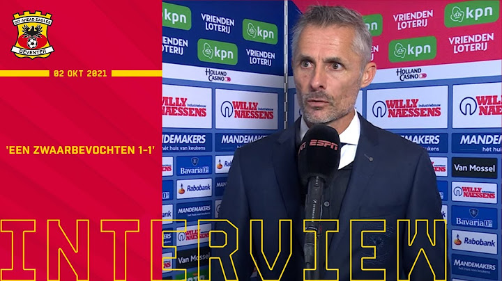 Interview Kees van Wonderen: 'Het is een tricky one'