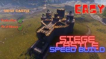 Conan Exiles :  SIEGE CASTLE Speed  Build Part 1
