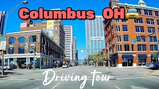 Columbus Ohio driving tour , The Capital of Ohio \ driving downtown Columbus OH USA