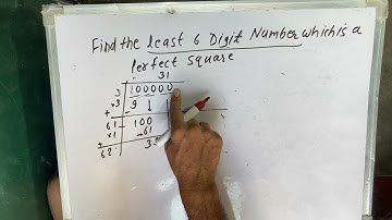 Find The Least 6 Digit Number Which Is A Perfect Square  | Maths | Hindi