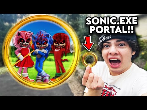 DO NOT ENTER SONIC.EXE PORTAL IN REAL LIFE!! (SONIC THE HEDGEHOG GOLD RINGS)