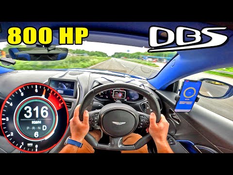 UNLEASHING V12 POWER! // 800HP - 1000NM ASTON MARTIN DBS on AUTOBAHN