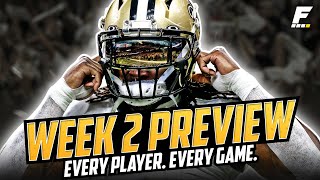 Week 2 Matchup Previews: Every Player, Every Game (2022 Fantasy Football)