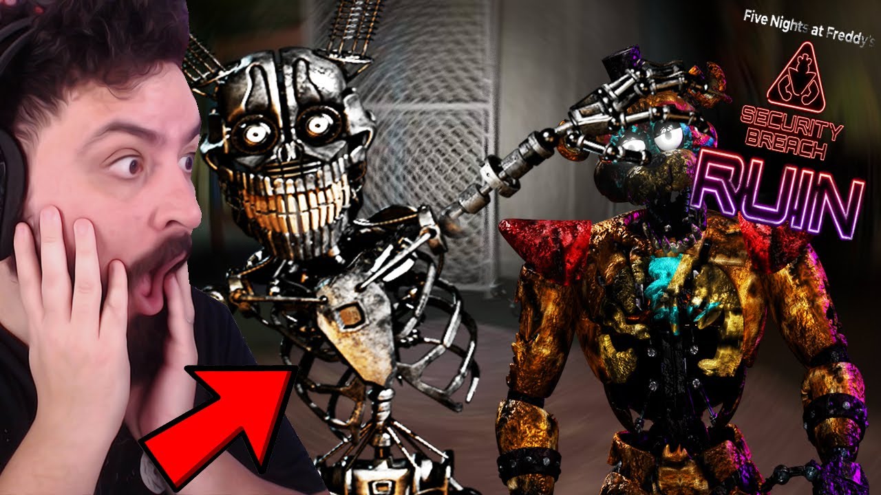 HACKEIO FNAF Security Breach RUIN DLC e ENCONTRO NOVOS PERSONAGENS