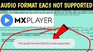 MX Player EAC3 audio format not supported || MX Player EAC3 audio not supported screenshot 5
