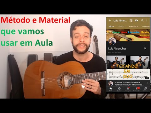 #04 Como ter Aulas de Violão por Vídeo Chamada - Material usado em aula. #partitura #cifra #teoria