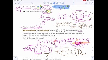 Inverse of a matrix to Solve Systems 2.6