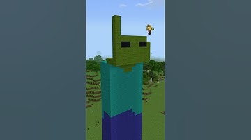 Zombie Statue Timelapse - Minecraft Moments #minecraft