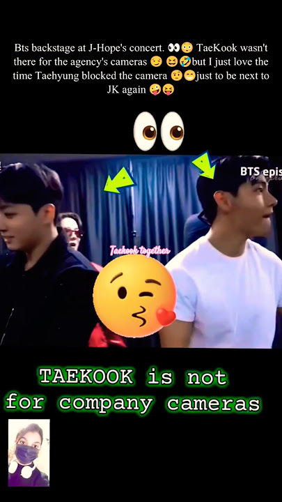 j-Hope's concert😱‼️ TaeKook wasn't there for the agency's cameras 😏🤣#taekook#shorts #vkook#trending