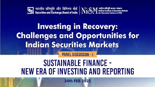 Panel Discussion I Sustainable Finance New Era of Investing and Reporting Anchor - Dr. V Shunmugam