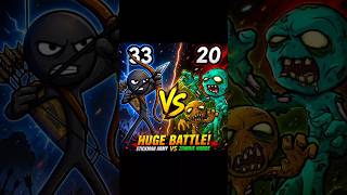 Stick War Saga Huge battle Between Stickman Army vs Zombie Hord Hope You Like it!#stickwarsaga #war