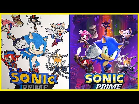 COMO DESENHAR O SONIC PRIME DA NETFLIX - TUTORIAL PASSO A PASSO 