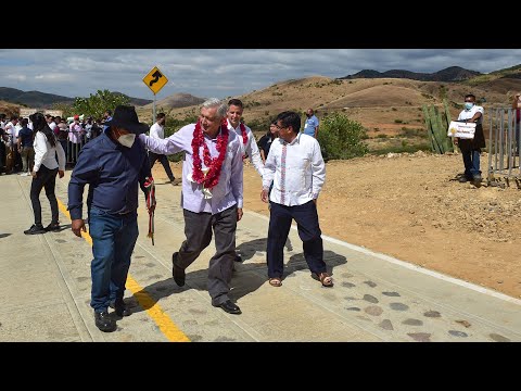 Inauguración del camino rural San Jerónimo Taviche, desde Oaxaca