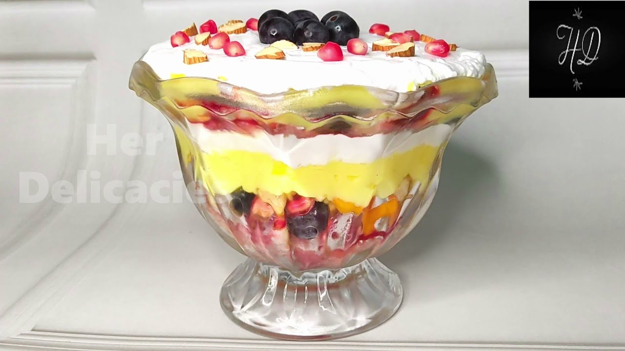 Trifle Pudding Recipe Fruit Custard Trifle Pudding Best Ever Trifle