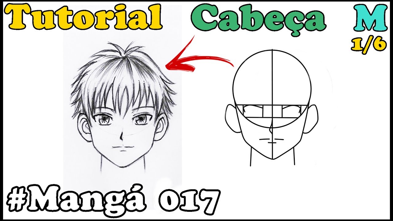 Como Desenhar Olho Masculino Mangá 001 - How to Draw Manga 