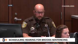 Scheduling hearing for Darrell Brooks sentencing
