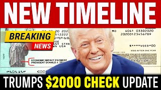 Trump Signed Bill New 2000 Stimulus Check Timeline President Just Revealed It
