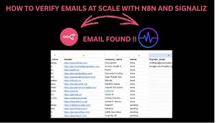 Famous n8n For GTM : How To Use n8n and Signaliz To Find & Verify Emails at Scale Profile