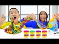 Emma and Maddie Funny Kids Food Stories with Friends Alex Wendy and Lyndon